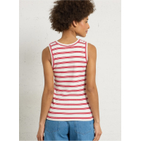 Hartford Terrya Tanktop | Ecru -Rouge 